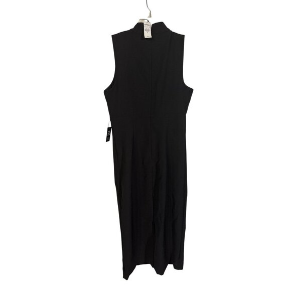 Express Womens Sleeveless Black Midi Dress With Mock Neck M - Picture 1 of 7